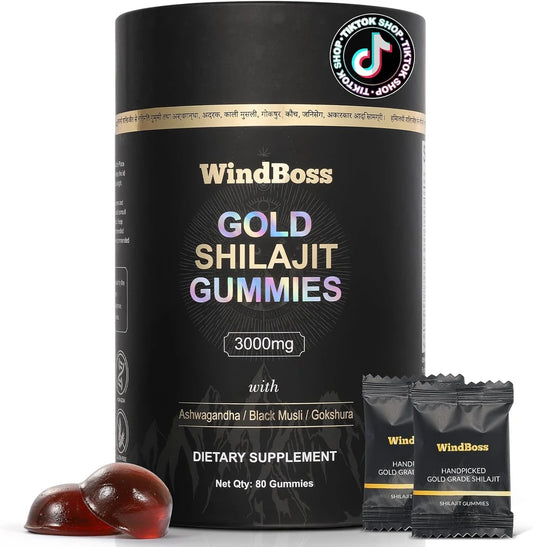WINDBOSS GOLD SHILAJIT GUMMIES DEL HIMALAYA EN GOMINOLAS