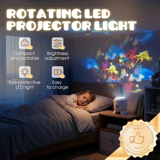PROYECTOR DE OCÉANO LED GIRATORIO REALISTA