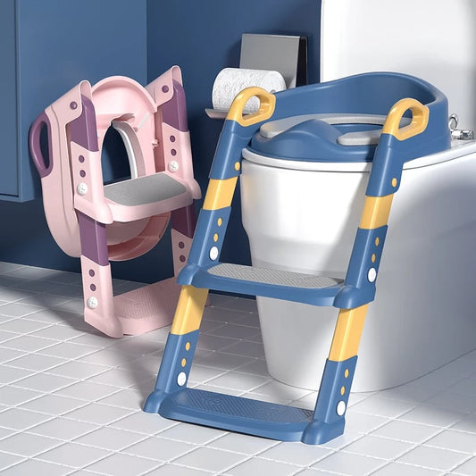 ASIENTO ENTRENAMIENTO INODORO CON ESCALERA PARA NIÑOS