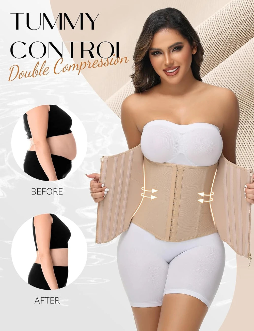 CINTURILLA POWER CURVE™️ TIPO CORSÉ DE ALTA COMPRESION