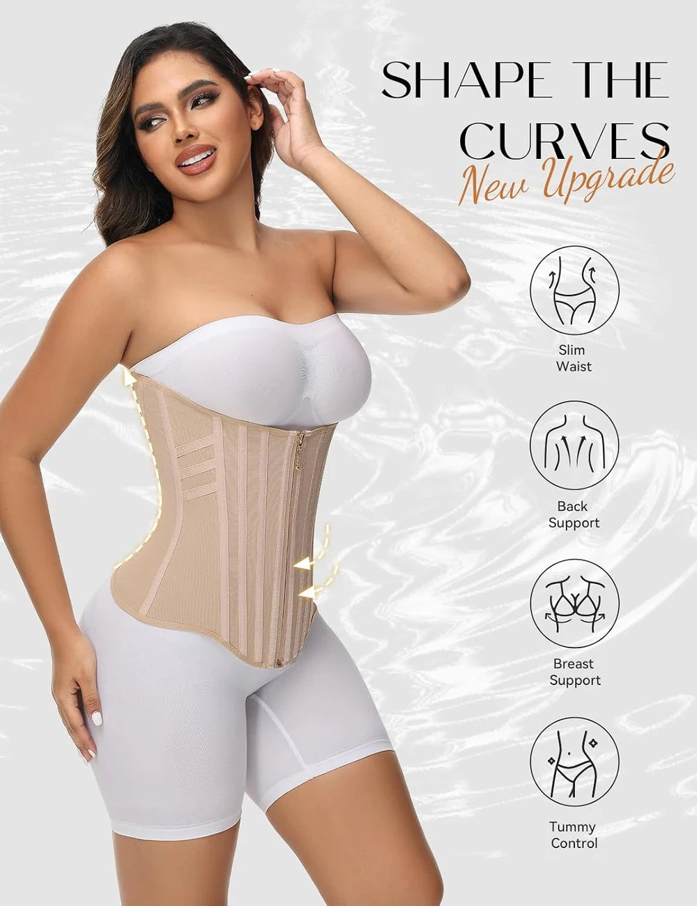 CINTURILLA POWER CURVE™️ TIPO CORSÉ DE ALTA COMPRESION