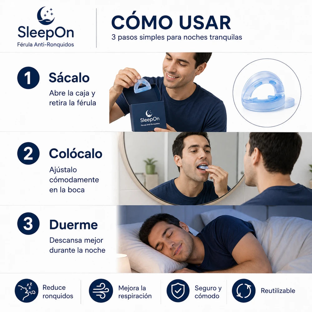 SLEEPON DISPOSITIVO ANTIRONQUIDOS