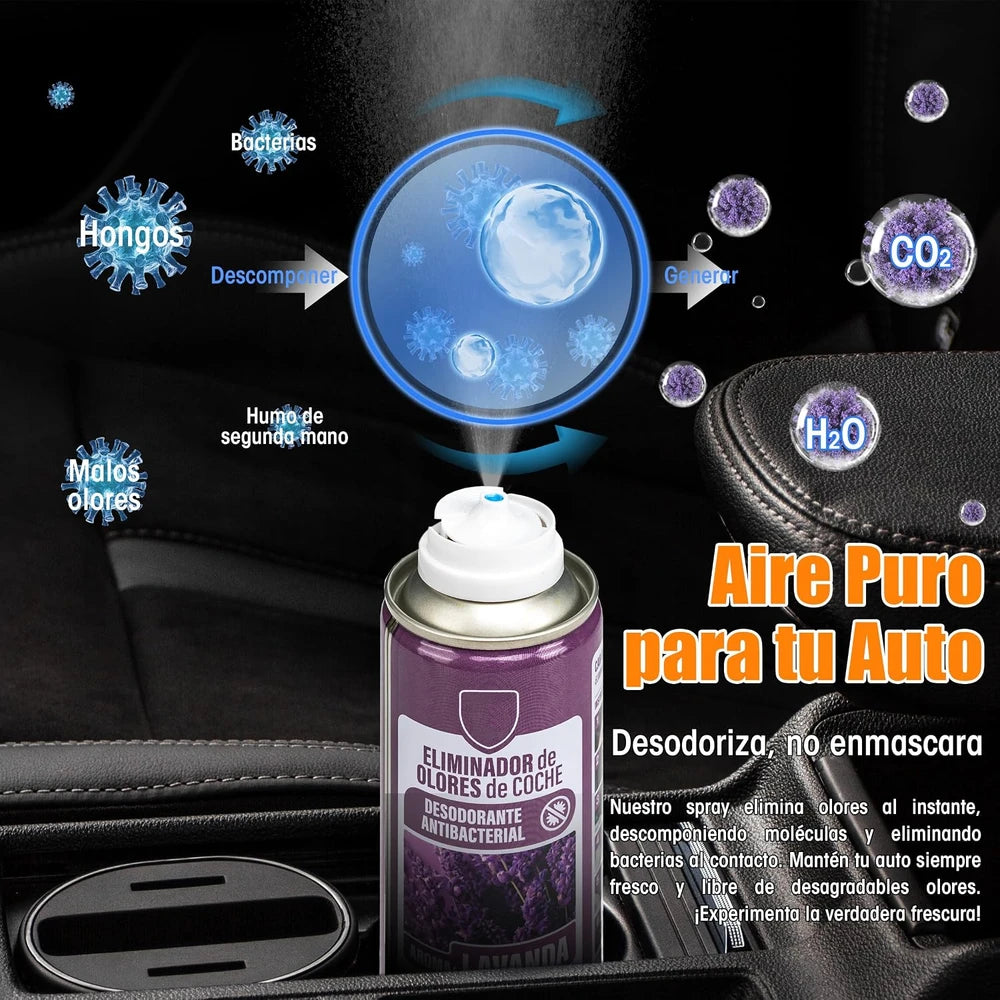 ELIMINADOR DE OLORES PARA COCHE LAVANDA