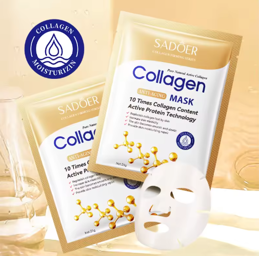 SUPER PROMO CAJA X 30 UNDS MASCARILLAS DE COLÁGENO - SADOER