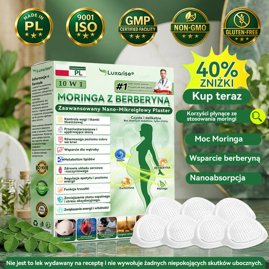 PARCHE NANO MORINGA CONTROLA EL APETITO, MEJORA ENERGÍA Y REAFIRMA LA PIEL EN SEMANAS - PACK X10