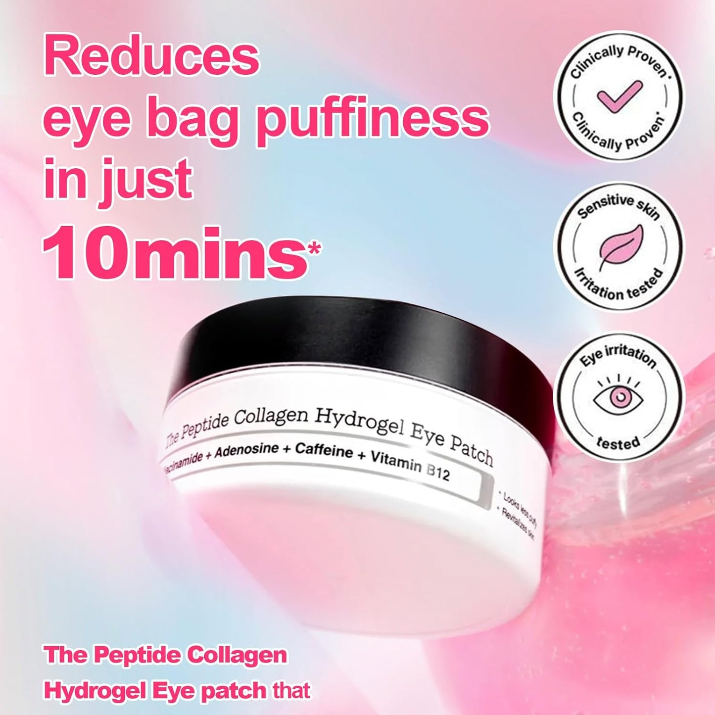 Parches de Colágeno Revitalizantes, para ojos hinchados y ojeras (x 100 parches)