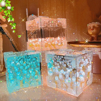 CUBO LÁMPARA MAGICA - TULIPANES