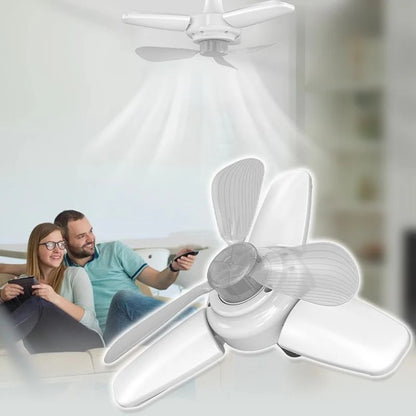 VENTILADOR DE TECHO CON ILUMINACIÓN Y CONTROL REMOTO